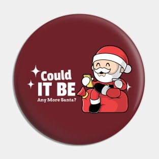 Merry Christmas Could It Be Any More Santa? Pin