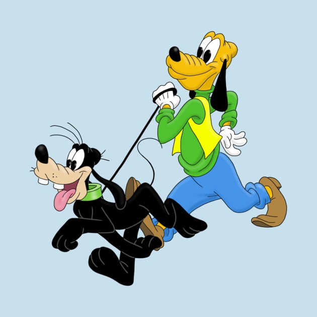 Goofy and Pluto Freaky Friday by AndrewKennethArt