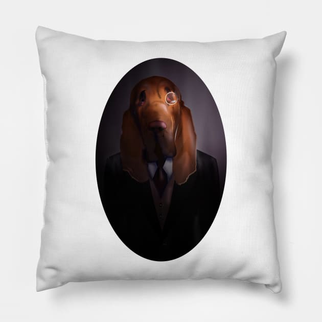 Good-Night, Sir Hound Pillow by Jaleesa_Mclean88