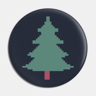 Christmas Tree Pixel Art Pin