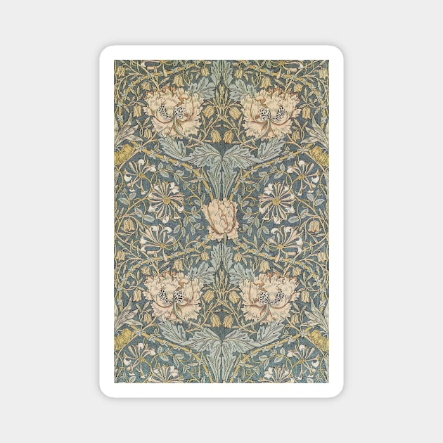 Honeysuckle by William Morris Magnet by MasterpieceCafe