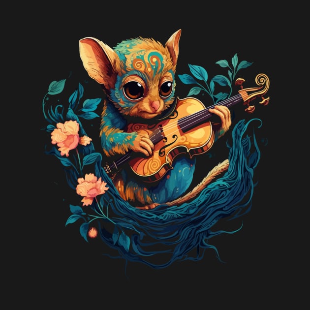 Tarsier Playing Violin by JH Mart