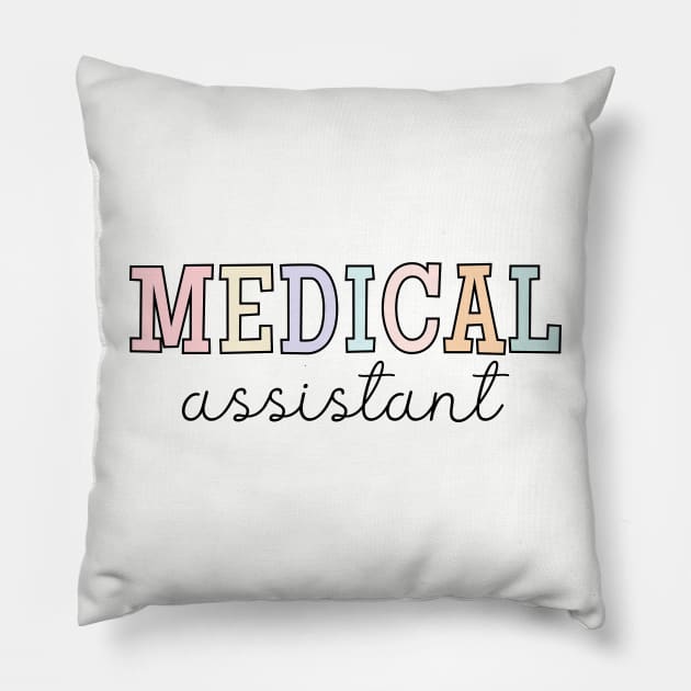 Medical Assistant, Doctor, Healthcare Worker Pillow by WaBastian