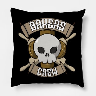 Bakers crew Jolly Roger pirate flag Pillow