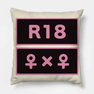 R18 Girl x Girl Pillow