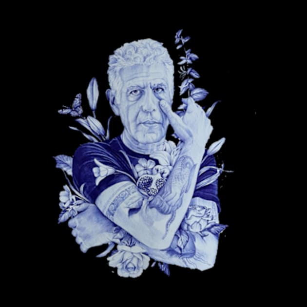 Anthony Bourdain by shadowNprints