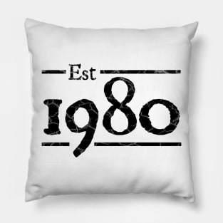 Est 1980 birthday Pillow