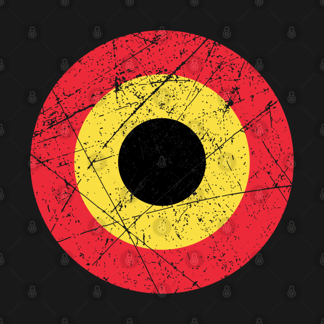 Belgium Roundel Vintage by Mandra