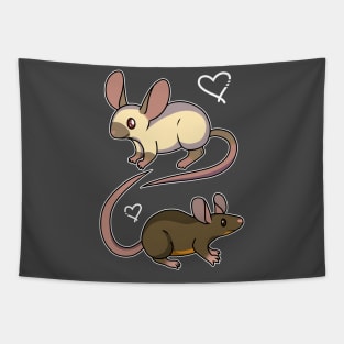 Fancy Mouse Love Tapestry