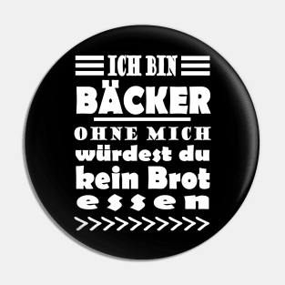 Bäcker Backen Bäckerei Handwerk Ausbildung Pin