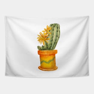 Watercolor cactus Tapestry