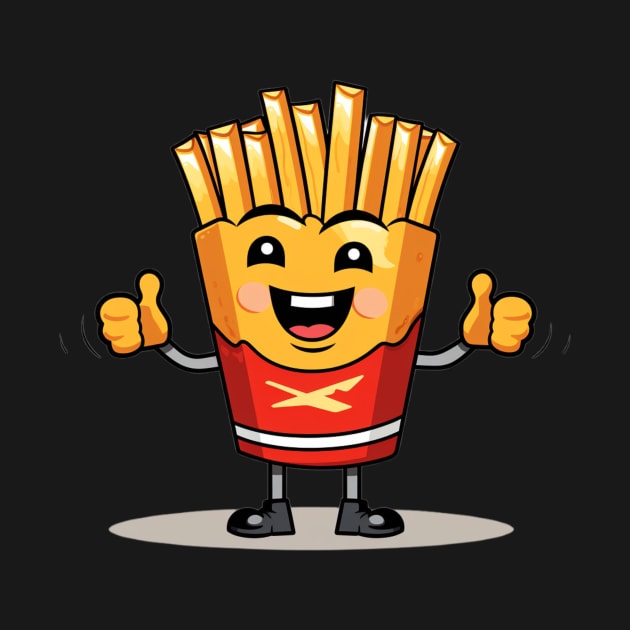 Cute French Fries T-Shirt by nonagobich