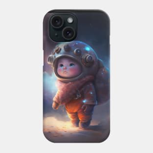 Exploring the Stars: A Boy's Dream Come True - Cosmic Cuties #4 Phone Case