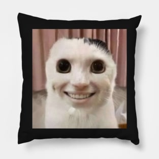 HUMANOID CAT SMILING Pillow