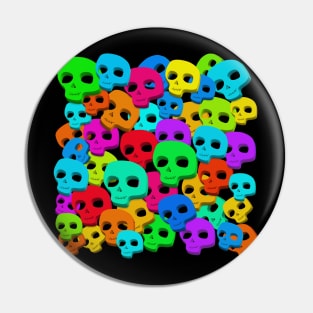 Aesthetic Cartoon Colour Skull Collage ∆∆∆∆ Graphic Design/Illustration Pin