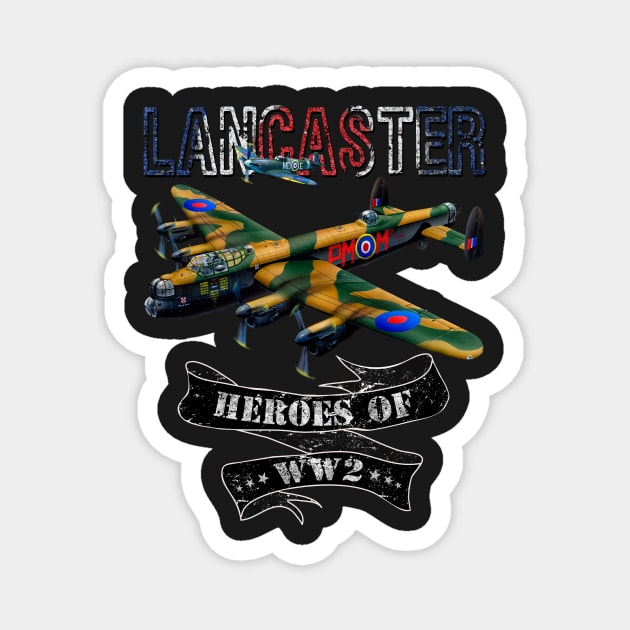 RAF Avro Lancaster WW11 British Bomber Magnet by norules