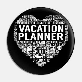 Vacation Planner Heart Pin