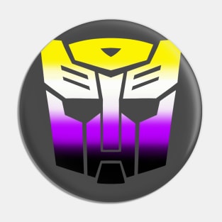 Nonbinary Autobot Pride Pin