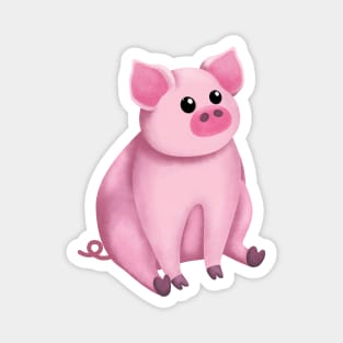 Cute Pink Pig Magnet