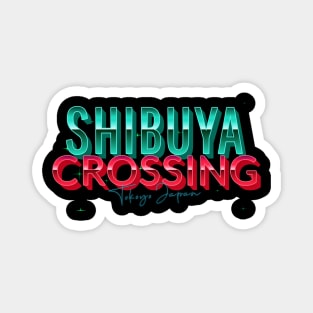 Famous Shibuya Crossing Design Tokyo misprint Magnet