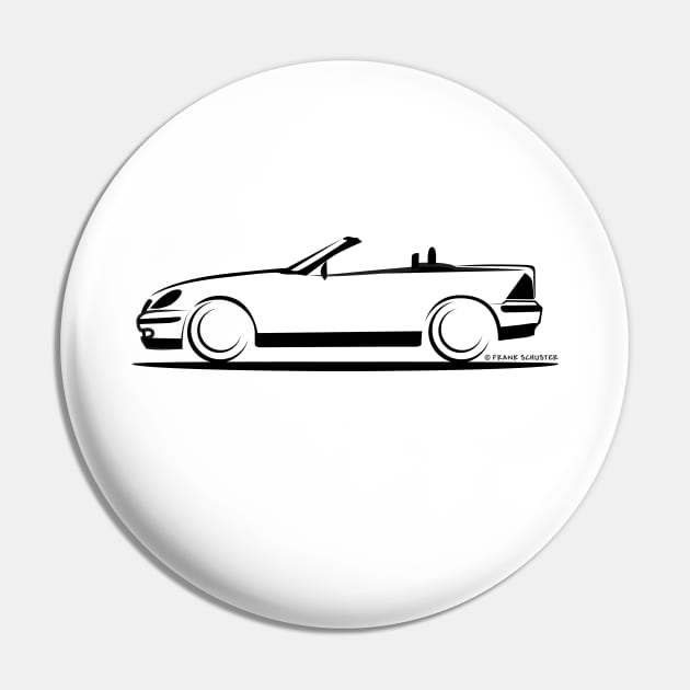 Mercedes Benz SLK R170 White Pin by PauHanaDesign