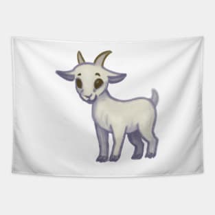 Cute Goat Drawing Tapestry