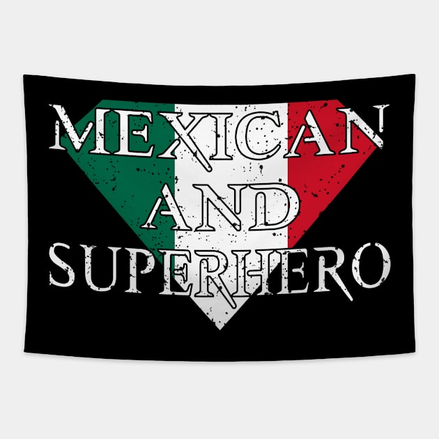 Mexican And Superhero Mexican Pride Vintage Tapestry by Tesign2020