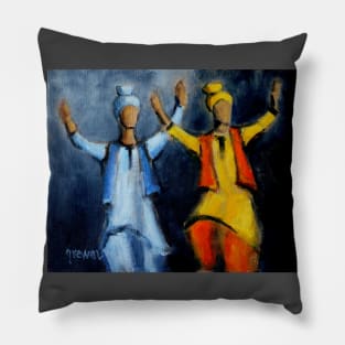 Bhangra dancers Pillow