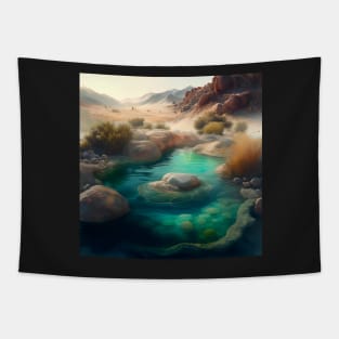 Relax by the Hot Spring Tapestry