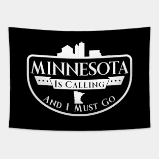 Minnesota is Calling and I Must Go Farm Scene Tapestry