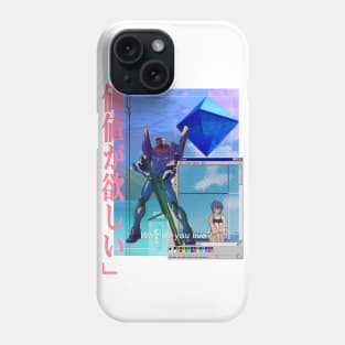 Rei Ayanami Vaporwave Phone Case