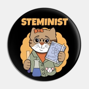 Steminist Science Feminist Pin