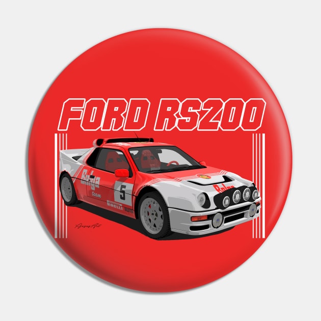 Ford RS200 Group B Pin by PjesusArt