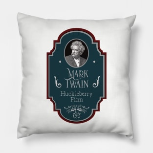 Mark Twain Iconic Author T-Shirt Pillow