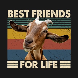 Farmyard Fashion Trendy Tee for Fans of Cute Goats T-Shirt