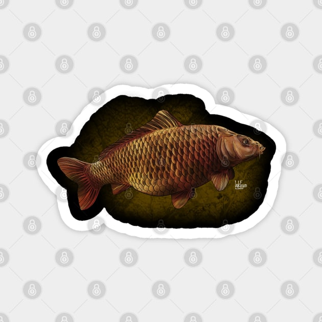 Carp golden Magnet by Sandarmi