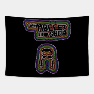 The Mullet Show - Rainbow Neon Tapestry