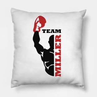 Team Miller Boxing Logo Pillow