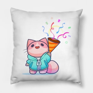 Celebration Cat Pillow