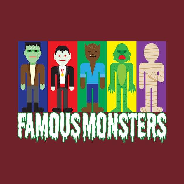 Famous Monsters by Hart Comic Art