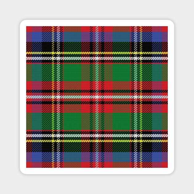 Scottish tartan, red and green, blue and yellow Magnet by kavalenkava