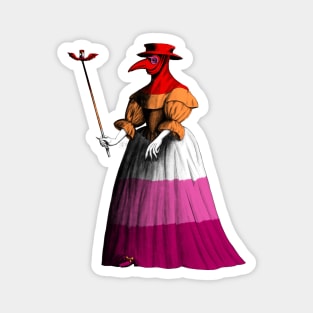 Lesbian lady plague doctor Magnet