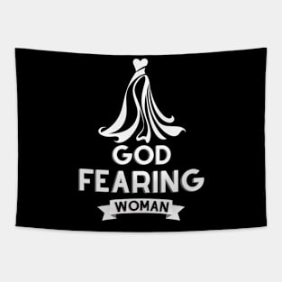 God Fearing Woman Biblical Dress Tapestry