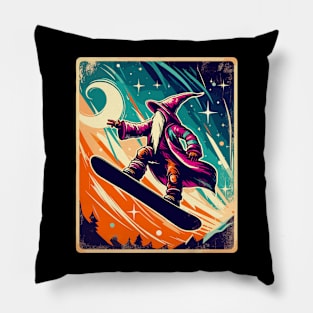 Wizard snowboarder Pillow