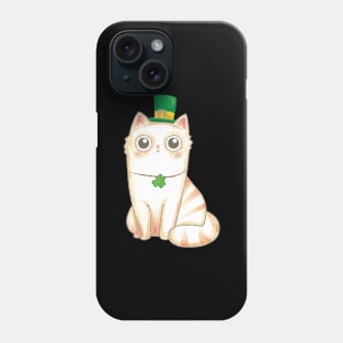 '"Cat"' Cute St. Patrick Cat Phone Case