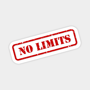 No limits stamp Magnet