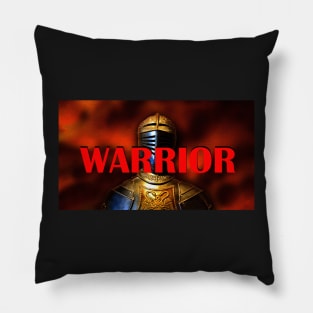 Warrior face mask design Pillow