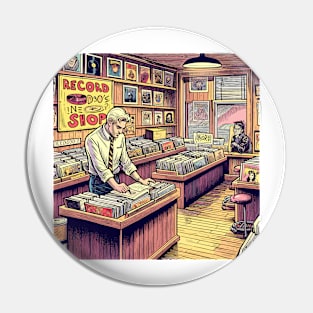 Record shop Pin