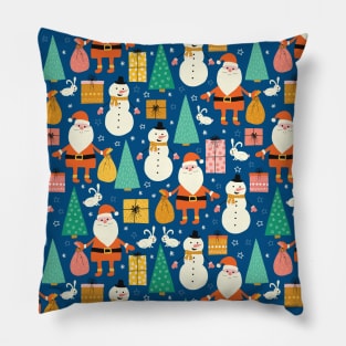 Santa Claus And Bunny Pillow