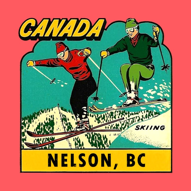 Nelson BC Ski Vintage by Hilda74